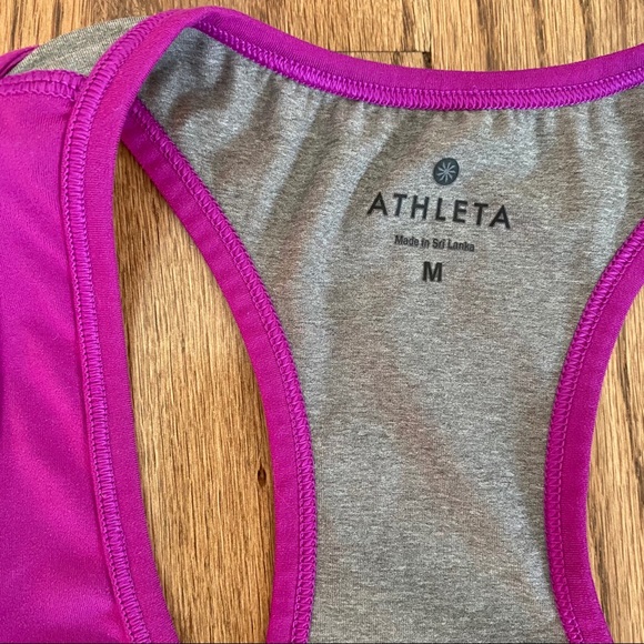 EUC Athleta Colorblock Chi Tank dark razzle - Picture 4 of 11